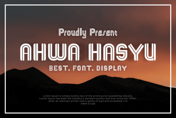 Ahwa Hasyu: A Bold Display Font for Editorial Impact