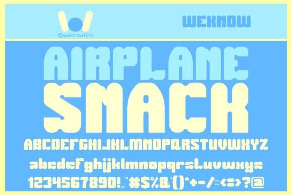 Airplane Snack Font for Playful, High-Impact Campaign Graphics