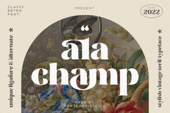 Ala Champ: A Cheerful Display Font for Thoughtful Editorial Design