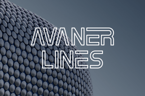 Avaner Lines Display Font for Bold Brand Identity