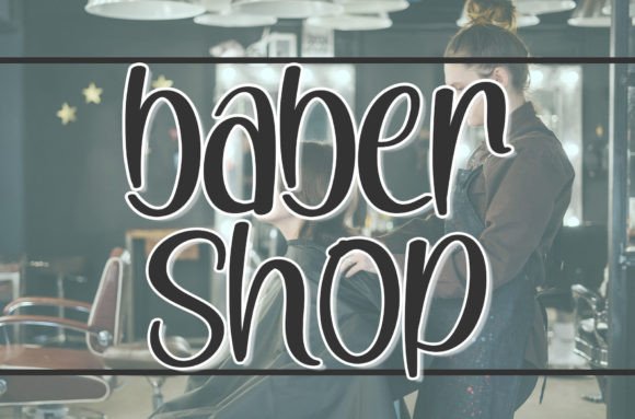 Baber Shop Handwritten Font for Digital Design