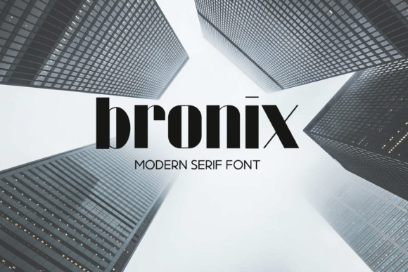 Bronix Display Font for Handmade Creators