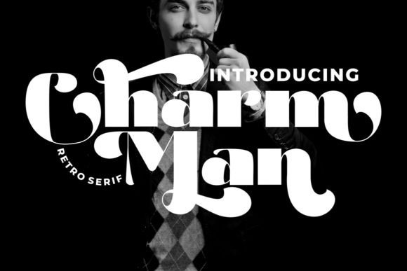 Charm Man: A Bold Retro Display Font for Editorial Design