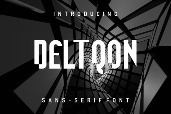 Deltqon: A Cool Modern Display Font for Bold Brand Identity