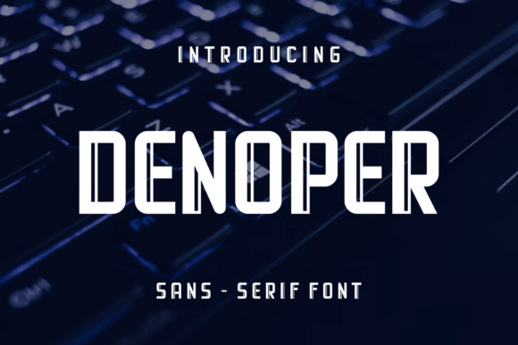 Denoper Display Font for Small Business Branding
