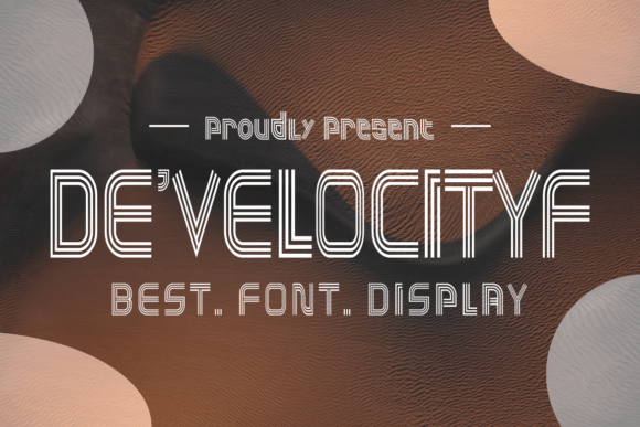 Develocityf Display Font for Modern Handmade Brands
