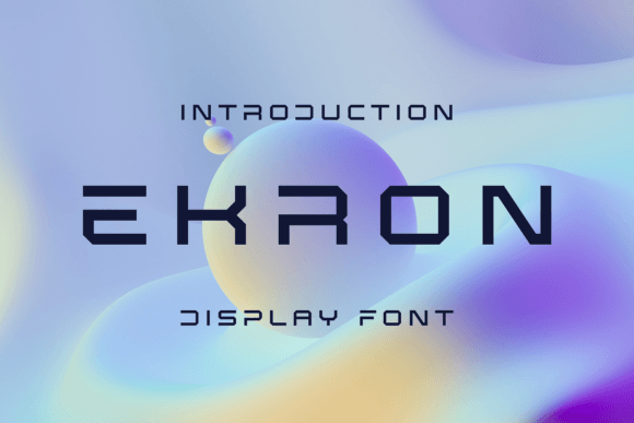 Ekron Display Font for Handmade Creators