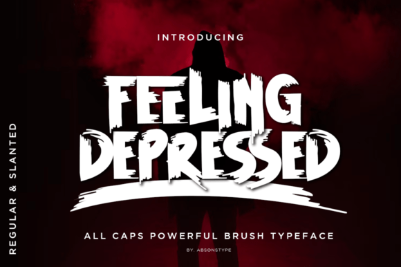 Feeling Depressed Font for Bold, Textured Brand Identity
