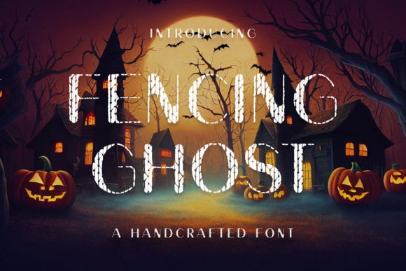 Fencing Ghost: A Dark Handwritten Display Font for Horror Editorial Design