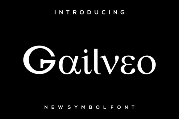 Gailveo Display Font for Small Business Branding