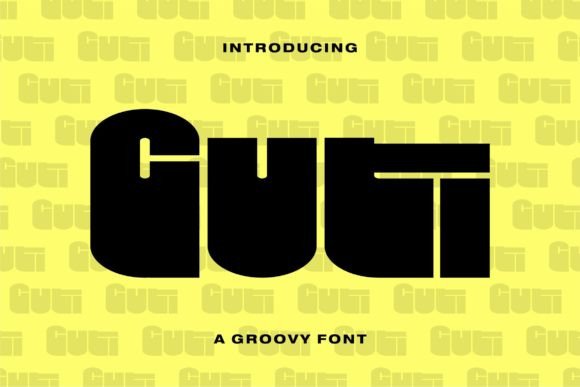 Guti: A Funky Display Font for Handmade Creators