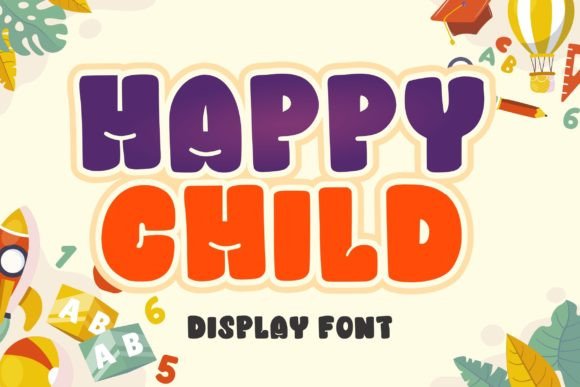 Happy Child Display Font for Playful, Heartfelt Creations