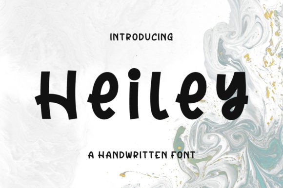 Heiley: A Dainty Handwritten Display Font for Joyful Designs