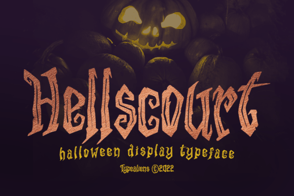 Hellscourt Font for Spooky Branding and Horror-Themed Business Design