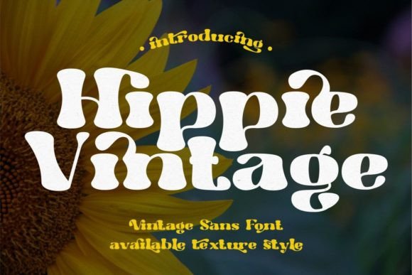 Hippie Vintage: The Bold Retro Display Font You Need