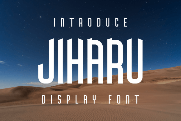 Jiharu Display Font for Modern Branding Projects