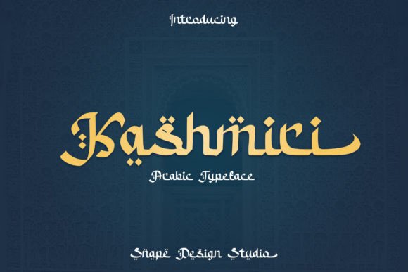 Kashmiri Font: Elegant Display Typeface for Oriental Branding