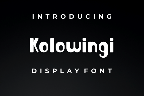 Kolowingi Display Font for Handmade Creatives