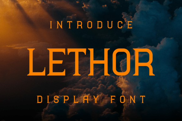 Lethor Display Font for Bold, Detailed Branding
