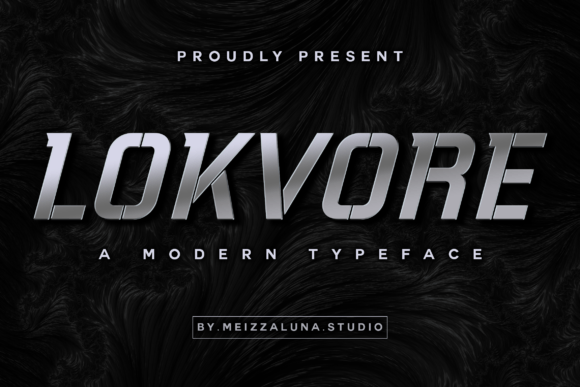 Lokvore: A Futuristic Display Font for Editorial Impact