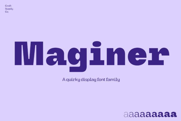 Maginer: A Fun and Quirky Display Font for Small Business Branding