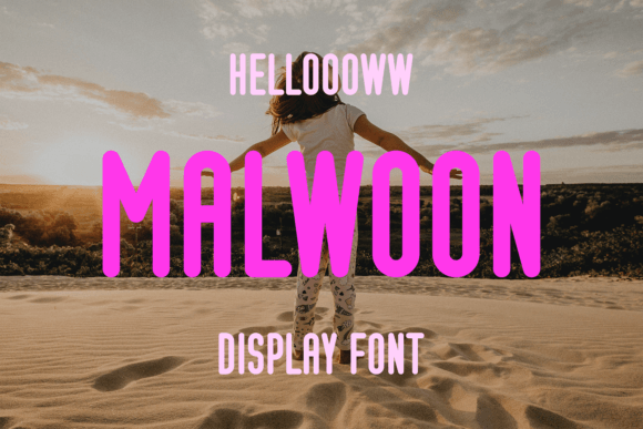 Malwoon: A Cool and Trendy Display Font for Modern Brand Identity