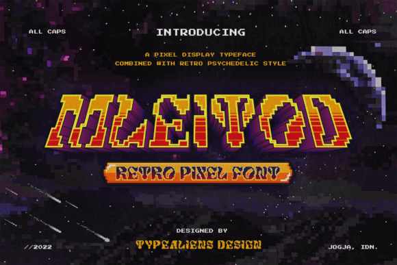 Mleitod: A Retro-Pixel Display Font for Bold Brand Moments