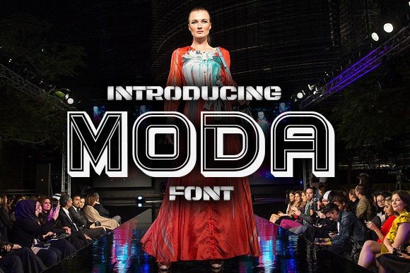 Moda: An Elegant 3D Typeface for Editorial Impact