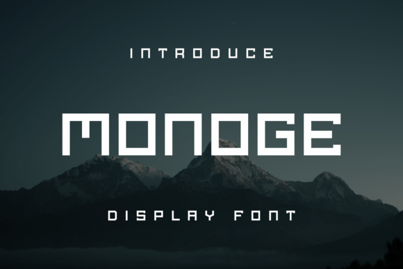 Monoge: A Distinctive Display Font for Editorial Design