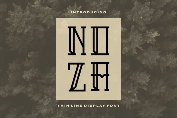 Noza: A Stylish Display Font for Editorial Design
