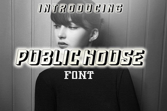 Public House: A Futuristic 3D Display Font for Bold Branding