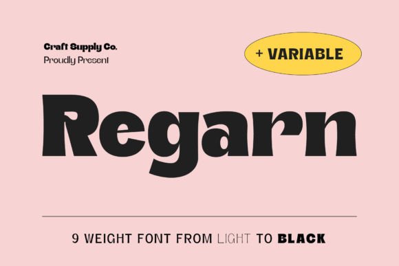 Regarn: A Fun and Modern Display Font for Digital Brands