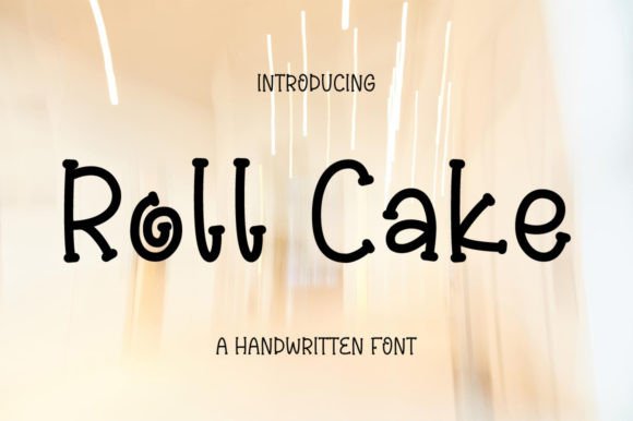 Roll Cake Font for Small Business Branding
