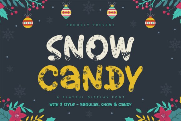 Snow Candy Display Font for Playful Branding