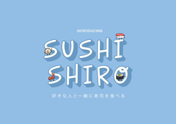 Sushi Shiro Font: A Playful Display Typeface for Memorable Branding