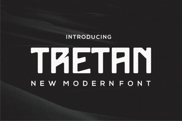Tretan Display Font for Handmade Branding