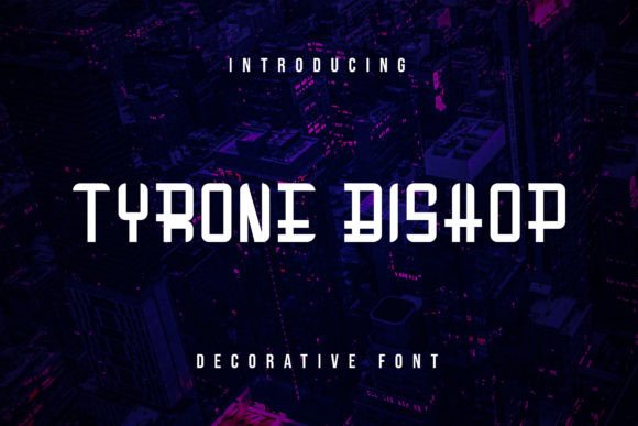 Tyrone Bishop Font: Modern Display Fonts for Crafters & Sellers