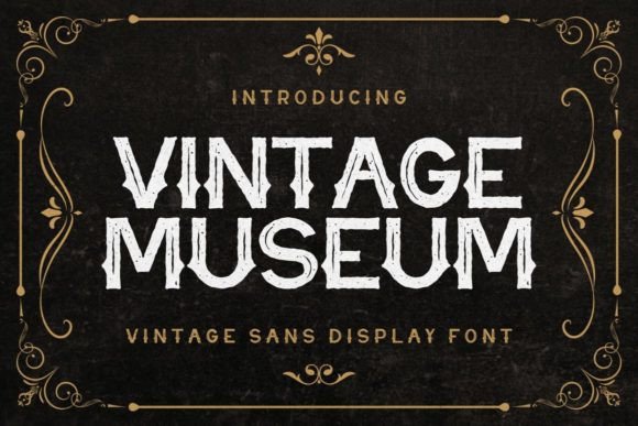 Vintage Museum: A Vintage-Style Display Font for Editorial Charm