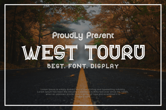 West Touru: A Bold, Authentic Display Font for Thoughtful Editorial Design