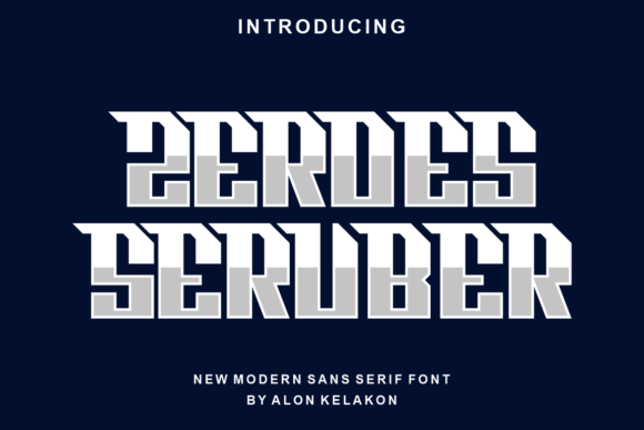Zeroes Seruber: A Modern Display Font That Elevates Small Business Branding