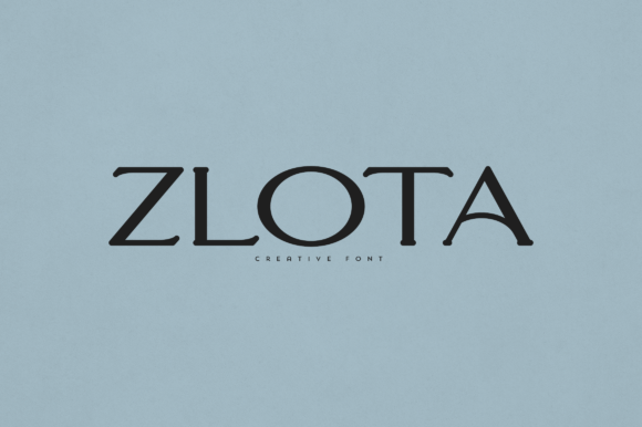 Zlota: An Elegant Display Font for Branding Projects