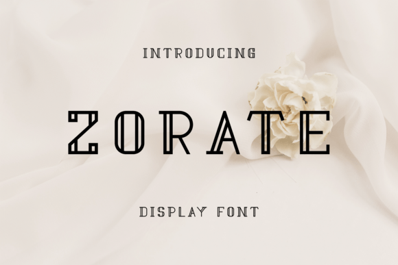 Zorate: A Cool and Modern Display Font for Trendy Campaigns